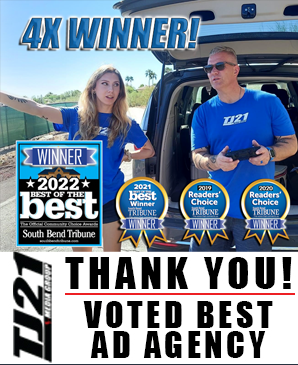 TJ21 wins South Bend Tribune Readers Choice award 4X